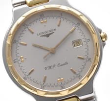 【NEAR MINT】 LONGINES Conquest V.H.P. VHP 4018 Gray Dial Men's Watch From Japan
