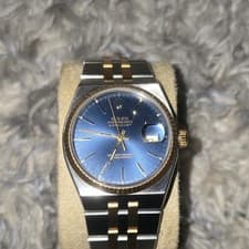 Rolex Oysterquartz Datejust Two-Tone Blue Dial Quartz Wristwatch