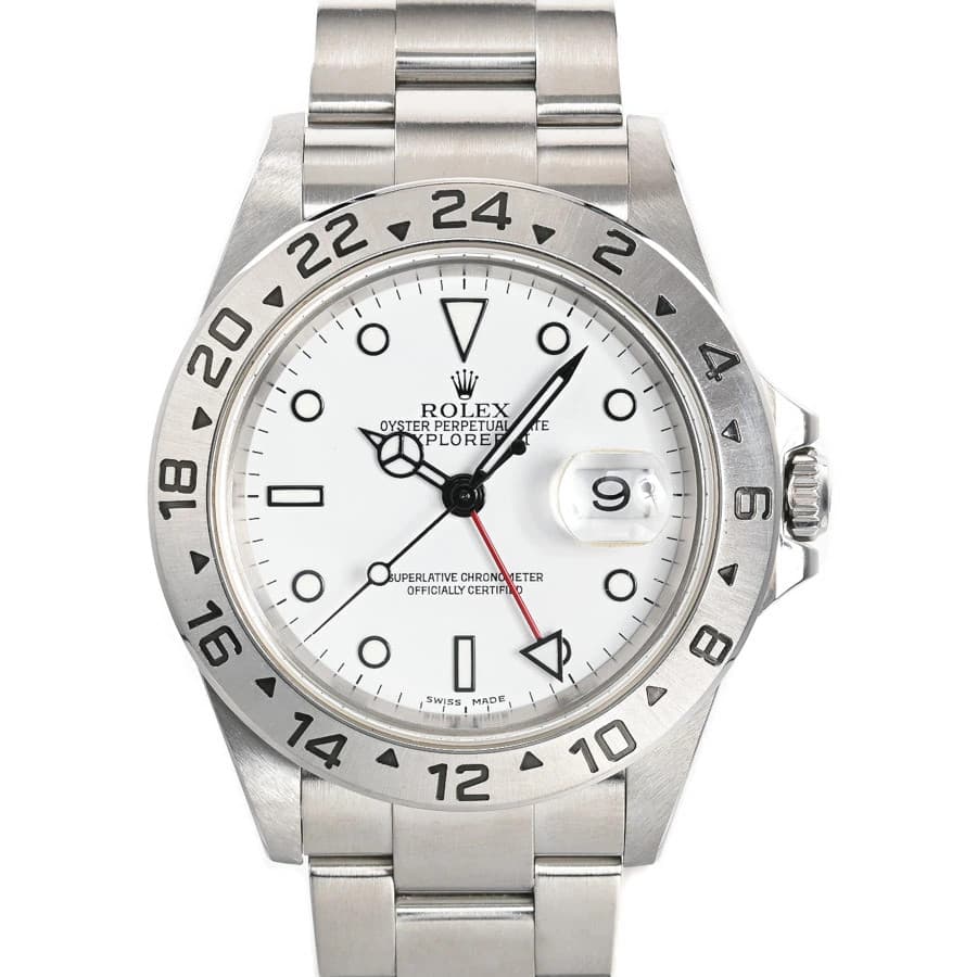 ROLEX Explorer 2 16570T White Case Size 40mm Men's Used Watch #41121