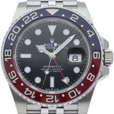 ROLEX GMT-Master II Watch Jubilee 126710BLRO Stainless Steel mensWatch black...