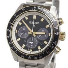 Seiko Prospex Speedtimer (SBDL113)V192 0AH0 Solar Black Dial From Japan