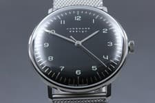 Junghans Max Bill Automatic Black Dial 27/3702.02 Full Set Box Papers 34mm