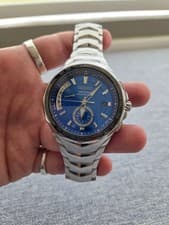 Seiko Coutura Blue Men's Watch - SSG019 -  Coutura Collection - Radio Sync Solar