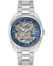 NEW Bulova Surveyor Automatic Skeleton Dial Stainless Steel Men's Watch 96A292