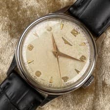 Longines Ref.5891-6 Cal.12.68ZS 1951 Tropical Dial Vintage Men's Watch