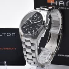 [Near MINT / PAPER] HAMILTON Khaki Field H685510 Black Dial Quartz Men's Watch