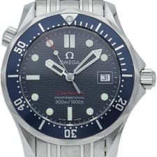 Omega Seamaster 300M Quartz 36mm 2223.80 SS Men s Watch Blue Finished Excellent