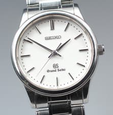 Vintage 1993 [Exc+5] Grand Seiko SBGF029 8J55-0AA0 White Quartz 34mm Men's Watch