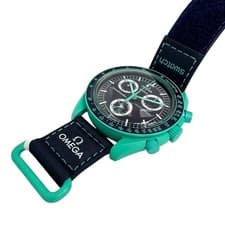 OMEGA × Swatch Mission on Earth Polar Lights SO33L103 Bioceramic Turquoise Boxe