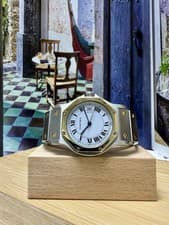 Cartier Santos Octagon 29mm Automatic Steel & 18k Yellow Gold Midsize Watch