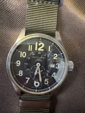 Hamilton Khaki Field Officer Auto Watch 44mm Mens Vintage Rare Japan Made