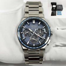 Seiko Astron Gps Solar SBXC109 5X53-0BR0BLUE 42MM Dial Titanium