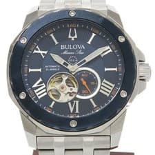 Bulova Marine Star Automatic Watch Stainless Steel Used From Japan