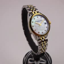 Raymond Weil Freelancer 5626 Ladies 2 Tone Bracelet Watch Diamond MOP Dial Date