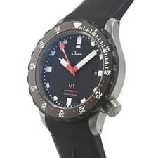Sinn U1 SDR U-boat Submarine Steel Tegimented Bezel, Rubber Strap Diver 1000m