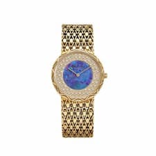 Audemars Piguet Vintage Cobra Yellow Gold Opal Diamond Dial Quartz