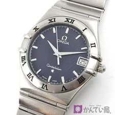 OMEGA 1512.40 Constellation Quartz Black Dial Date Display SS Stainless Steel Bo