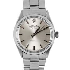 VINTAGE Rolex Air King Precision Stainless Steel Silver 34mm 5500 Oyster Watch
