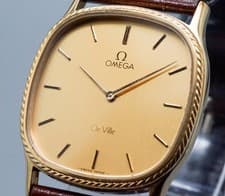 Vintage OMEGA De Ville 191.0169 Cal.1365 Push Crown Quartz Unisex Watch 30mm