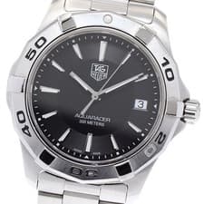 TAG HEUER Aqua racer WAP1110 Date black Dial Quartz Men's Watch_870040