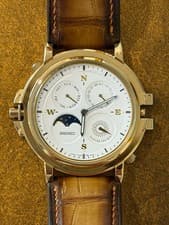 1999 Ultra Rare Vintage Seiko Presage SAWV003 Moonphase Bespoke Patina Leather