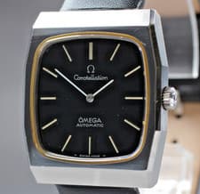 OMEGA Constellation Cal.711 Black Dial TV 1970s Auto Vintage 32mm Men's Watch