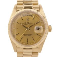 ROLEX Daydate Automatic Watch 18038 18K Yellow Gold Gold