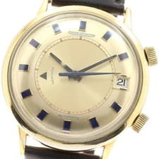 JAEGER-LECOULTRE Memo box Alarm date Gold Dial Automatic Men's Watch_944964