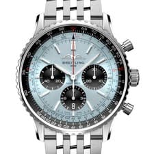 Breitling Navitimer Ice Blue B01 Chronograph 43mm Watch AB0138241C1A1