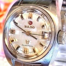 RADO Golden Horse Ladies Watch Silver Automatic Date Used From Japan