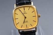 [Near MINT] Vintage Omega De Ville cal.1330 Ref.191.0065 Gold Quartz Men's Watch