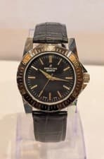 Breitling Genève Vintage Mid-Size Watch - Rare Black Turquoise Dial