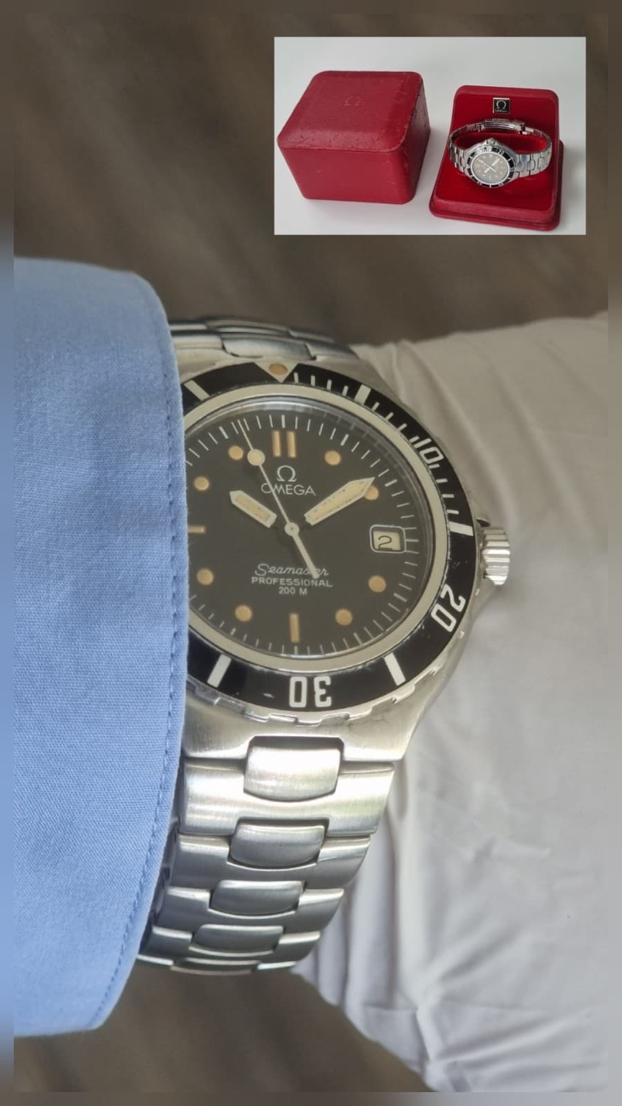 OMEGA Seamaster 200m Men's Dive Watch 36mm Pre Bond VERY GOOD COND + Box