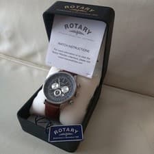 Rotary Quartz Chronograph Watch Men’s Strap