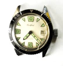 Vintage Rockford 17 Jewels Manual Wind Wristwatch Bennett 1803 35mm Sport Diver