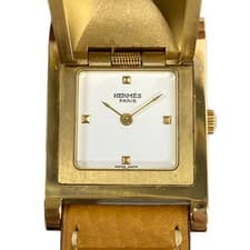 HERMES Medor ME1.201 7***** Light Brown Women's Wrist Watch