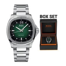 New Mido Multifort TV Big Date Green Dial Steel Men's Watch M049.526.11.091.00