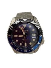 Seiko 5 Sports SKX Automatic Watch Stainless Steel Blue Used
