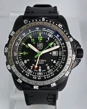 LUMINOX RECON GMT SWISS MADE MEN'S W.R  200M SAPPHIRE CRYSTAL CARBON CASE 45mm