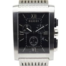 Gucci G-Metro 8600M Men's Quartz Black Dial Stainless Steel Watch