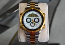 NOS CITIZEN C050-088387 ANALOG/DIGITAL YACHTING SAILING WATCH VINTAGE 1992 DIVER