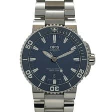 Oris Aquis Date 01 733 7653 4155-07 Automatic Men's ORIS Watch Blue Used