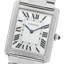 CARTIER Tank solo LM W5200014 Silver Dial Quartz Men's Watch_953583