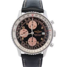 Breitling Navitimer Stainless Steel 41mm Black Chronograph Dial Watch Ref#