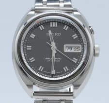 [ Near Mint ] SEIKO Bell-Matic 4006-7000 Alarm Black Dial 37mm AT Vintage Watch