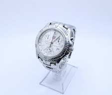 Tag Heuer 42mm Men's LINK Chronograph Silver Dial Swiss Jumbo Watch- Ref CT1112