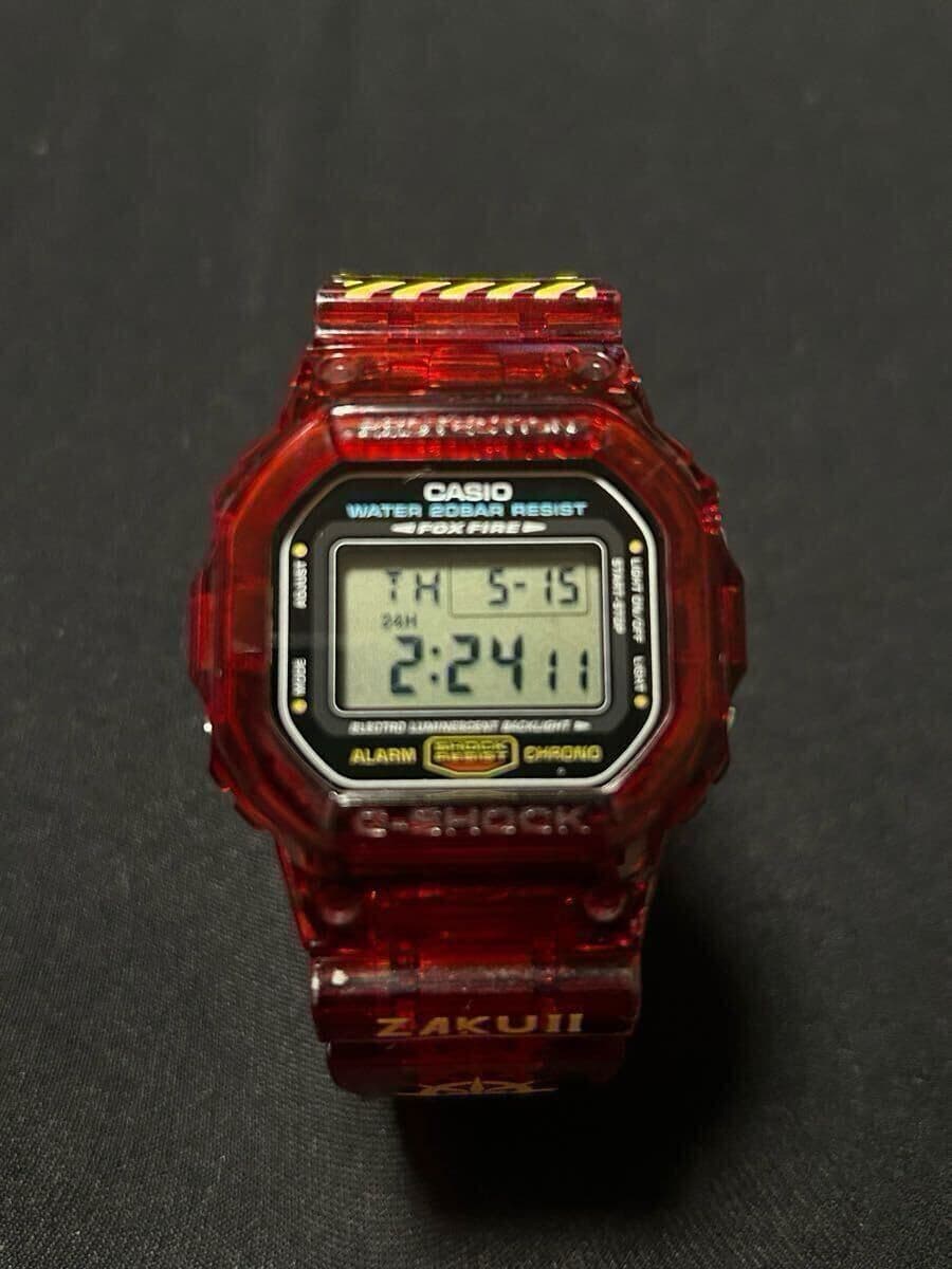 Casio G-Shock DW-5600E Red Comet Custom Gundam Char Aznable Char Zaku