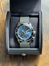 Breitling Superocean Heritage Chronograph A13320 Blue Dial Mesh Stainless
