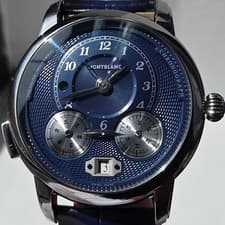 Montblanc Nicolas Rieussec Automatic Chronograph Dark Blue Dial Swiss Watch