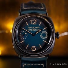 Panerai Radiomir Otto Giorni PAM01348 Blue Dial 45mm Full Set 2024 Card